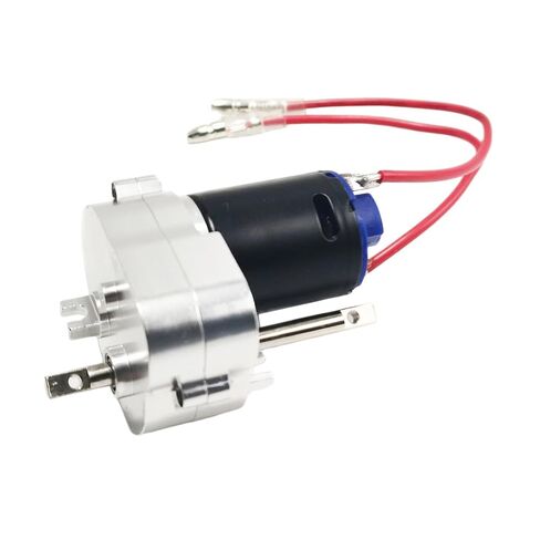 370 Motor Gearbox with 4mm Connector for RC Accessories MN99S, Red in Saudi Arabia