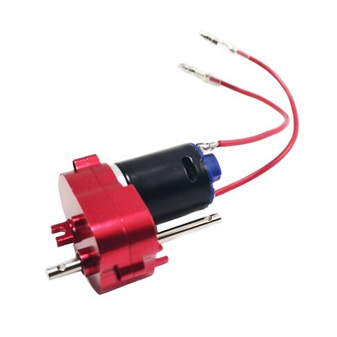 370 Motor Gearbox with 4mm Connector for RC Accessories MN99S, Red in Saudi Arabia