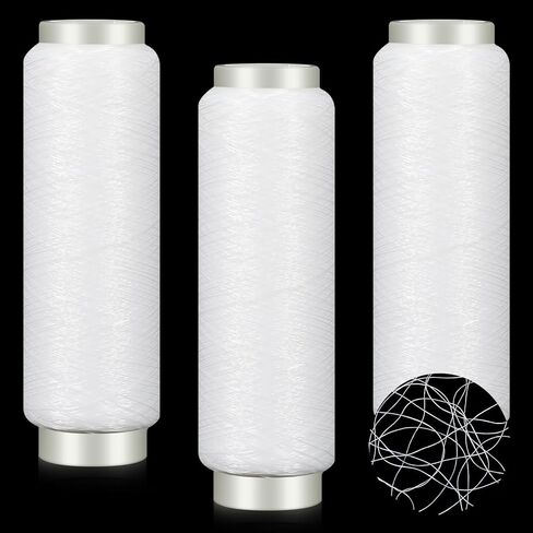 3 Roll Invisible Thread, 820 Feet Fishing String, 0.2mm Invisible String, Clear Nylon Thread for Fishing Line and Sewing Beading in Saudi Arabia