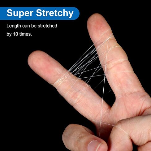 3 Roll Invisible Thread, 820 Feet Fishing String, 0.2mm Invisible String, Clear Nylon Thread for Fishing Line and Sewing Beading in Saudi Arabia