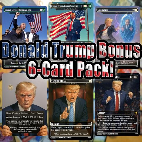 [Donald J. Trump #47 Parody Set] 6-Card Bonus Pack + Secret Card in Saudi Arabia