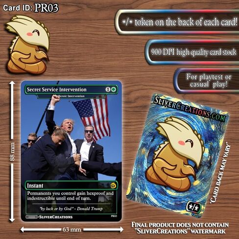 [Donald J. Trump #47 Parody Set] 6-Card Bonus Pack + Secret Card in Saudi Arabia