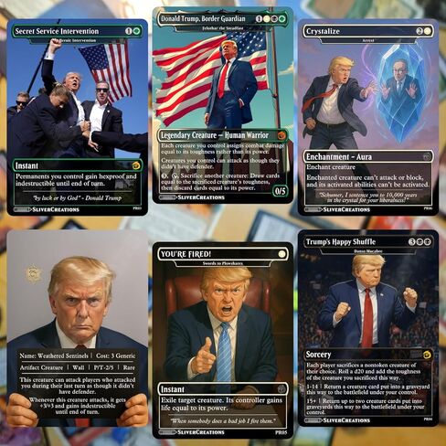 [Donald J. Trump #47 Parody Set] 6-Card Bonus Pack + Secret Card in Saudi Arabia