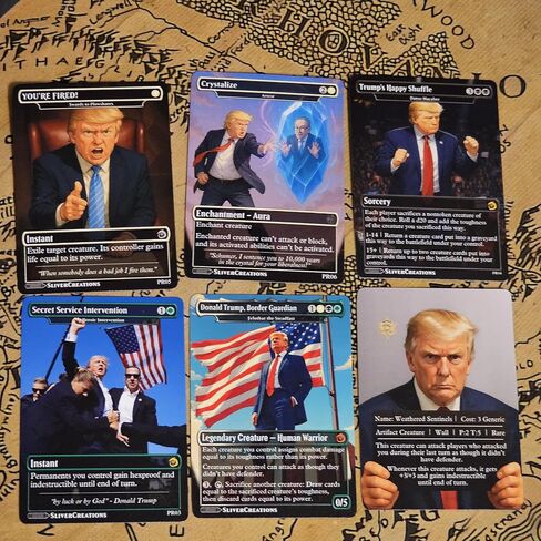 [Donald J. Trump #47 Parody Set] 6-Card Bonus Pack + Secret Card in Saudi Arabia