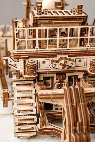Wood Trick Terrain Titan - Rides up to 10ft - 19x11″ - Moving Blade & Rear Hook - 3D Wooden Puzzles for Adults to Build - Engineering DIY Models for Adults to Build in Saudi Arabia