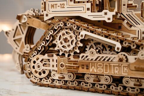 Wood Trick Terrain Titan - Rides up to 10ft - 19x11″ - Moving Blade & Rear Hook - 3D Wooden Puzzles for Adults to Build - Engineering DIY Models for Adults to Build in Saudi Arabia