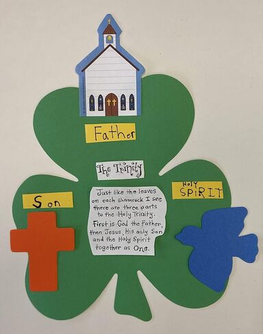 SHAPES ETC. 15 Pcs Shamrock Single Color Super Cut-Outs 8in x 9in Size Spring St. Patrick's Day Irish Classroom Decorations Bulletin Board Decor Kids’ School Craft Projects Teacher Supplies USA Made in Saudi Arabia
