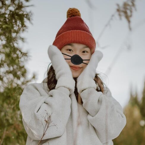 Nose Cover Warmer for Outdoor Winter Activities Reusable Nose Protector for Camping Hiking Cycling and More Lightweight and Comfortable Black Design in Saudi Arabia