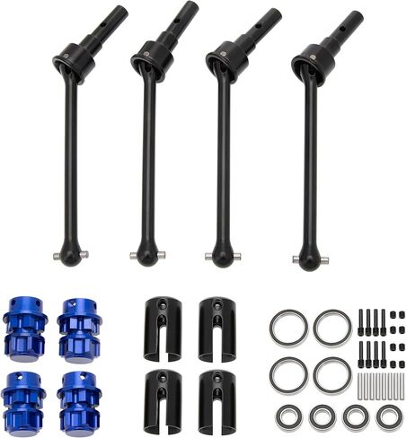 MEUS RACING 1/10 RC Steel CVD Driveshaft Front Rear Drive Shaft Set (#8654, #7758, #8950X, #8951) for Traxxas Maxx Slash RC Upgrades in Saudi Arabia