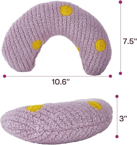Calming Pillow for Small Medium Cats and Dogs Soft Fluffy Pet Pillow Anxiety Relief with Cute Embroidery Pattern in Saudi Arabia