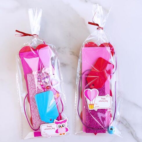Winlyn 36 Sets Valentine's Day Decorations DIY Heart Bookmarks Valentine Craft Kits Blank Foam Heart Bookmarks Hearts Foam Stickers for Kids Classroom Activities Reading Party Favors Gift Exchange in Saudi Arabia