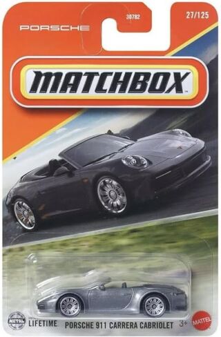 Matchbox Porsche 911 Carrera Cabriolet [Gray] 27/125, 1:64 Scale Diecast Toy Vehicle in Kuwait