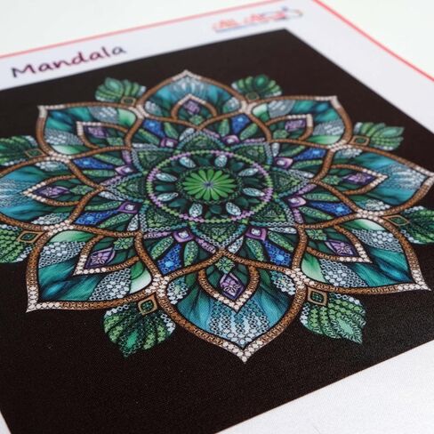 AllAboutEmbroideryUA Bead Embroidery kit Mandala AB-1001 Beaded Cross Stitch kit in Saudi Arabia