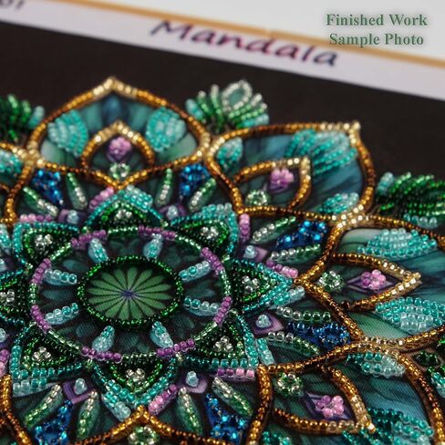AllAboutEmbroideryUA Bead Embroidery kit Mandala AB-1001 Beaded Cross Stitch kit in Saudi Arabia