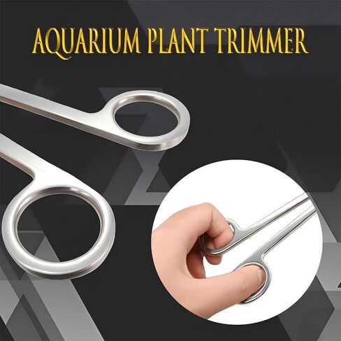 Long Aquarium Scissors for Plants 9.8 inches, Aquascaping Scissors Curved, Aquarium Plant Trimmer, Aquascape Tools, Terrarium Tools for Plants in Saudi Arabia