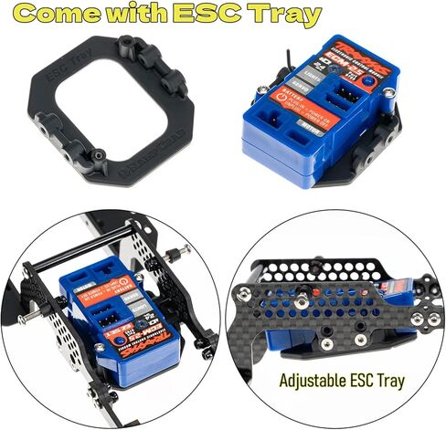 طقم إطار الهيكل العالمي من ألياف الكربون LCG لترقية 1/18 RC الزاحف TRX4M in Saudi Arabia