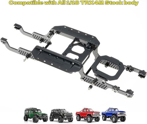 طقم إطار الهيكل العالمي من ألياف الكربون LCG لترقية 1/18 RC الزاحف TRX4M in Saudi Arabia