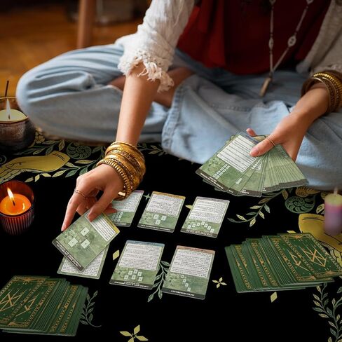 121 قطعة من بطاقات التاروت، أداة دليل سطح التارو للمبتدئين، هدية روحية (8 أنواع من تخطيطات بطاقات التارو مع التعليمات) in Kuwait