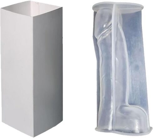 Penis Silicone Candle Molds,Novelty Men Genital Transparent Mould Tray,3D Silicone Mould,DIY Creative Candle Deco Adult Themed Parties Gifts in Kuwait