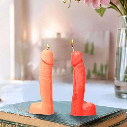 Penis Silicone Candle Molds,Novelty Men Genital Transparent Mould Tray,3D Silicone Mould,DIY Creative Candle Deco Adult Themed Parties Gifts in Kuwait