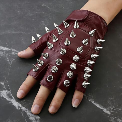 طقم مسامير ومسامير بانك 102 قطعة - 4 مسامير مخروطية بأحجام - مسامير مدببة على شكل شجرة معدنية للحرف الجلدية، ملابس على طراز الشرير، الحقائب، الأحزمة، تزيين الحرف اليدوية بنفسك in Kuwait