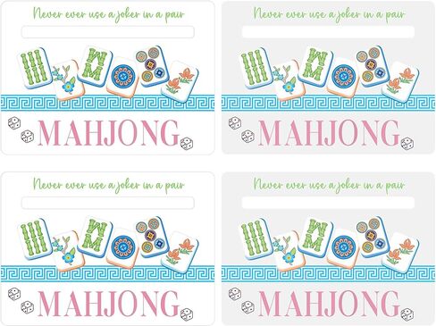 Soulchen 4 Pcs Mahjong Line Finder and Tile Mixer Shufflers 2 in 1 for Mahjong Card Guide and Shuffling, Rules Helper Reader, Plastic Mahjongs Accessories Gifts for Lovers Games Beginner Friendly in Saudi Arabia