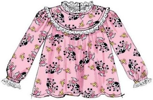 شركة McCall Pattern Company M6831 قمصان وفساتين وقصيرة وسراويل للأطفال/البنات، قالب خياطة، مقاس CHJ in Kuwait
