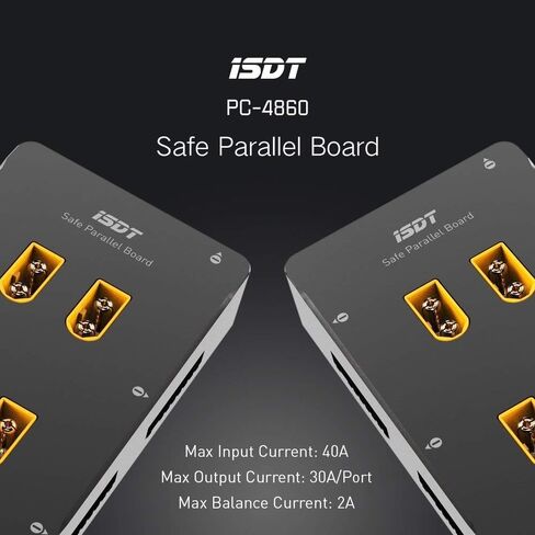 ISDT PC-4860s Lipo Battery Charge Board,1-8S XT60 Safe Parallel Charge Board Balance Charging Plate for RC Battery Charger Lithium Batteries(4 Channels) in Saudi Arabia