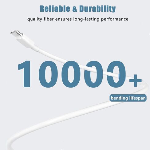 شاحن Motorola USB C-C 6.6FT 30W لهاتف Moto G 2025، Moto G Power 5G 2024، G Stylus 5G 2024، Motorola Razr+ 2023/2024، Razr 2024 023/2 2024، Edge 2022/Edge+ 2022/2023 شاحن سريع من النوع C (أبيض) in Saudi Arabia