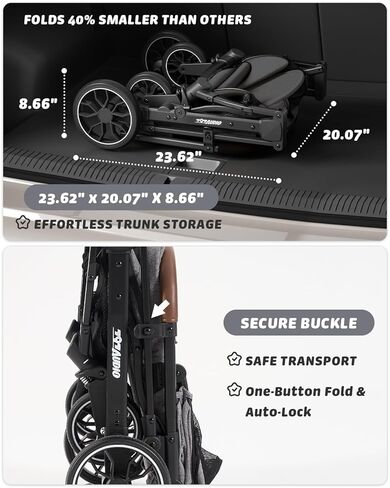 797Audio Dog Stroller for Small Medium Dogs, Pet Stroller for Cats Puppy Up to 121lbs,Foldable,One Click Folding,4 Wheel Shock Absorption,Adjustable Canopy with Sun Shades,Removable Washable Pad(Grey) in Saudi Arabia