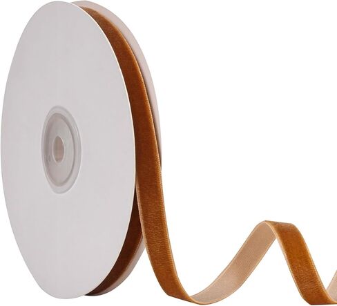 Red Velvet Ribbon for Valentine's Day Bows, Gift Wrapping, Flower Bouquet, Wreath Decorations, 3/8 Inch Wide 10 Yards Roll. in Kuwait