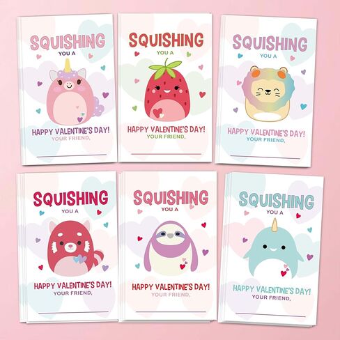 ملصقات عيد الحب للأطفال - 60 قطعة من ملصقات هدايا عيد الحب، بوب كورن بوبين، مناسبة لمستلزمات الحفلات والهدايا والألعاب-A02 in Kuwait