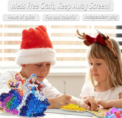 skyenchant Princess Poke in Art Kit - Magical Dress-Up Crafts, Creative Fun Activity for Girls, Best Birthday Gift for Ages 4-9 Years Old(8cpcs) (Princess-8) in Saudi Arabia