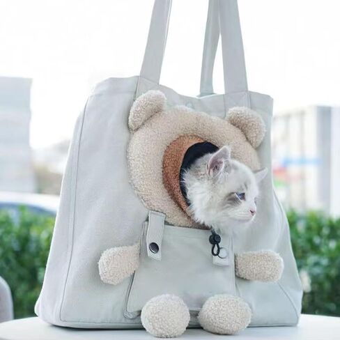 Dog Purse Carrier | Large Cute Canvas Soft Breathable Purse | Dog Carry Bag,for Travel Vet Visit Outdoor Grooming Daily Car Airplane Airport Outing Shopping Taxi Public Urban in Saudi Arabia