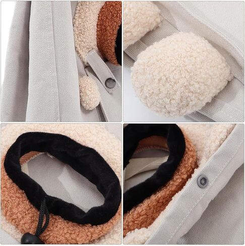 Cat Carrier Purse - Breathable Soft Canvas Cute Portable Large Pouch,Dog Carry Bag | for Travel Vet Visit Outdoor Grooming Daily Car Airplane Airport Outing Shopping Taxi Public Urban in Saudi Arabia