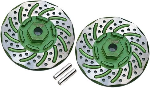 GPM Aluminum +2Mm Hex with Brake Disk with Silver Lining-4Pc Set for TRAXXAS 1/10 Rustler 4X4 Vxl-67076-4 in Saudi Arabia