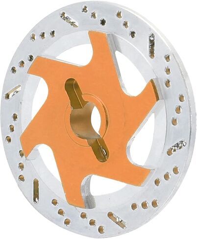 Universal 1/10 RC Car Aluminum Alloy Brake Disc Set, Metal Hex Adapter for Remote Control Car, CNC Machined, 4PCS for Sports CarSUV, AntiRust Red (Gold) in Saudi Arabia