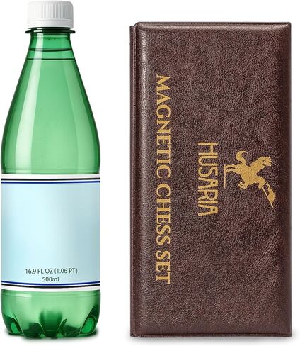 مجموعة محفظة شطرنج مغناطيسية قابلة للطي مقاس 8 بوصات من هوساريا - لعبة سفر مدمجة مع قطع مغناطيسية آمنة in Kuwait