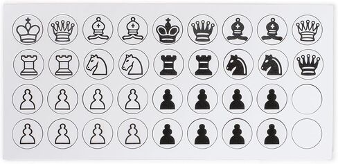 مجموعة محفظة شطرنج مغناطيسية قابلة للطي مقاس 8 بوصات من هوساريا - لعبة سفر مدمجة مع قطع مغناطيسية آمنة in Kuwait