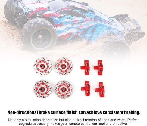 Aluminum Alloy Wheel Brake by, 1/7 UpPart Specifically Designed for Unlimited Desert RUDR (Red) in Saudi Arabia