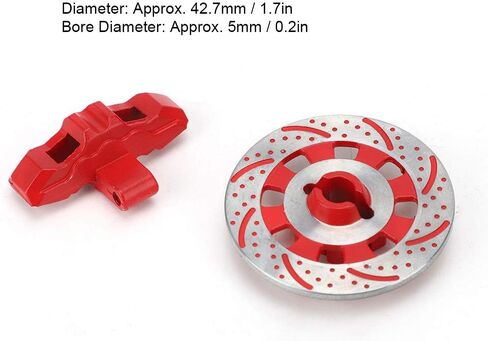Aluminum Alloy Wheel Brake by, 1/7 UpPart Specifically Designed for Unlimited Desert RUDR (Red) in Saudi Arabia