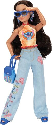 دمى Disney ILY 4ever Fashion مستوحاة من Stitch بطول 11.5 بوصة مع 13 نقطة مفصلية ومجموعة خزانة متعددة الملابس وخاتم ميكي لامع لك! [حصريًا لأمازون] in Kuwait