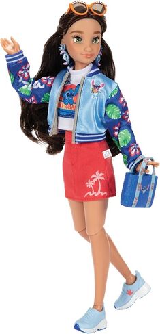 دمى Disney ILY 4ever Fashion مستوحاة من Stitch بطول 11.5 بوصة مع 13 نقطة مفصلية ومجموعة خزانة متعددة الملابس وخاتم ميكي لامع لك! [حصريًا لأمازون] in Kuwait