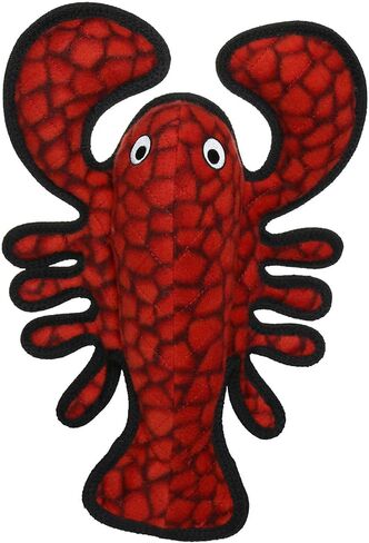 TUFFY - World's Tuffest Soft Dog Toy - Ocean Larry Lobster -Squeakers - Multiple Layers. Made Durable, Strong & Tough. Interactive Play (Tug, Toss & Fetch). Machine Washable & Floats. (Combo Pack) in Saudi Arabia