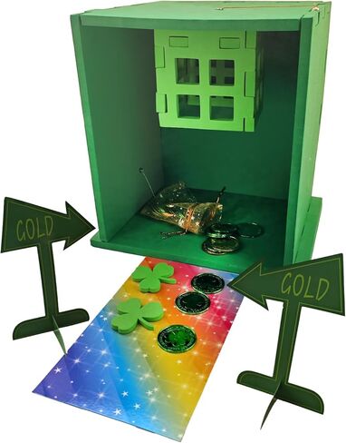 TEINSONET St Patrick's Day Leprechaun Trap Kit - St. Patricks Day Decorations Leprechaun Trap Crafts Kit for Kids St Patricks Day Party Supplies (EVA AUTO Trap) in Saudi Arabia