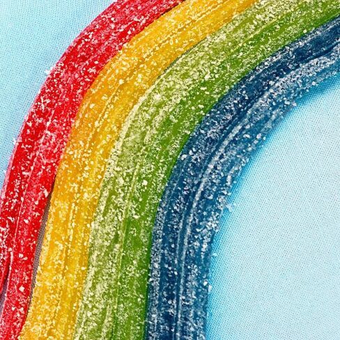 Sour Punch Straws, Rainbow Fruit Flavors, Chewy Sweet & Sour Candy, 2oz Tray (24 Pack) in Saudi Arabia