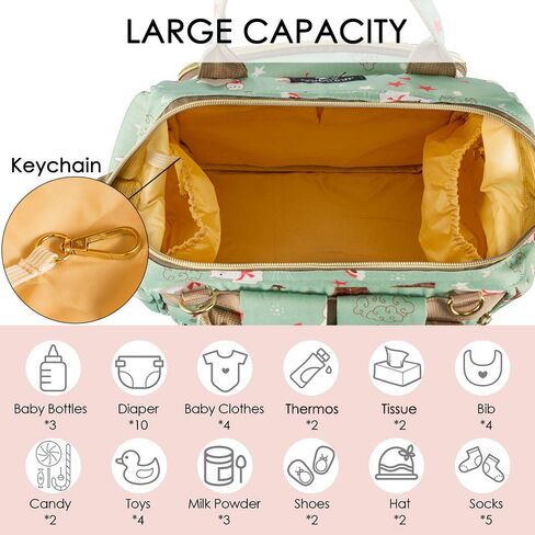 حقيبة ظهر للحفاضات من HALOVIE، حقيبة ظهر للسفر متعددة الوظائف بسعة كبيرة للأمهات، حقائب تغيير حفاضات الأطفال المقاومة للماء، على شكل فيل in Kuwait