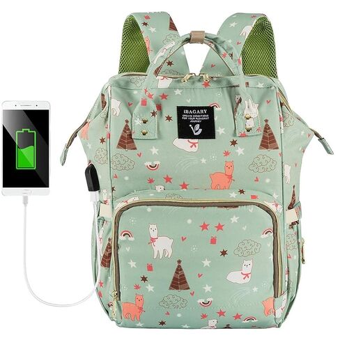 حقيبة ظهر للحفاضات من HALOVIE، حقيبة ظهر للسفر متعددة الوظائف بسعة كبيرة للأمهات، حقائب تغيير حفاضات الأطفال المقاومة للماء، على شكل فيل in Kuwait