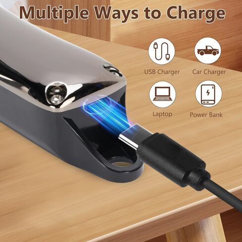 VINGVO Cordless Horse Clippers, Rechargeable Livestock Clippers with Low Noise, 180min Runtime & 4 Guards for Horse Dog Grooming Thick Hair in Saudi Arabia