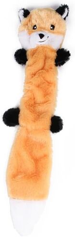 No Stuffing Squeaky Plush Dog Toys Fox, Raccoon & Squirrel Puzzle Toys with Crinkle Sound for Interactive Play in Saudi Arabia